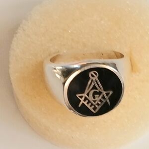 Sterling Silver Masonic Ring